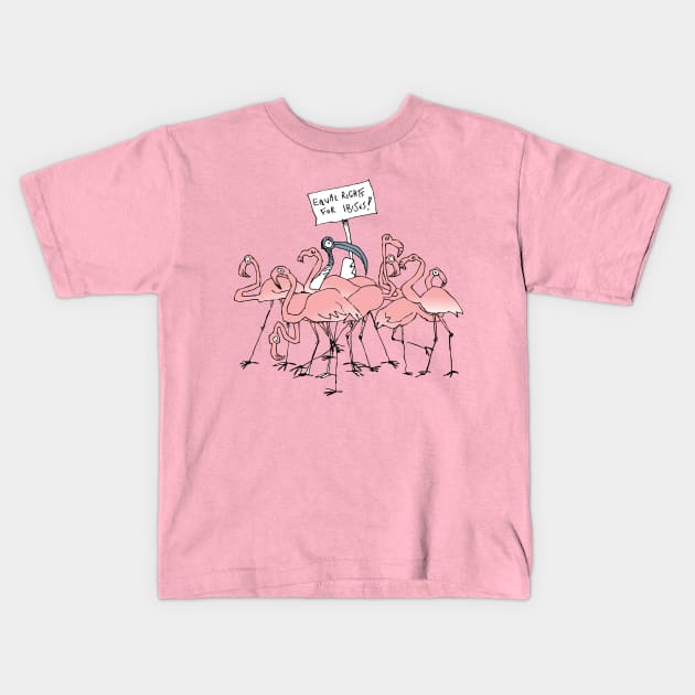 Equal rights for ibises Kids T-Shirt by vectormutt